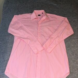 Gitman Bros Pink Gingham Button-Down Shirt Men 16.5/34 Made in USA Classic Shirt